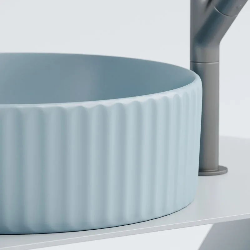 Накладная раковина Ceramicanova Element CN6057ML голубой матовый Sancos — официальный сайт