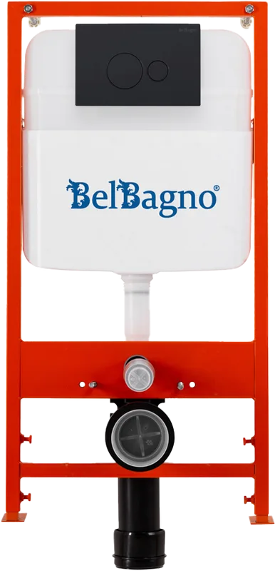 Комплект BelBagno BB026/BB084NERO, с кнопкой смыва черная матовая Sancos — официальный сайт