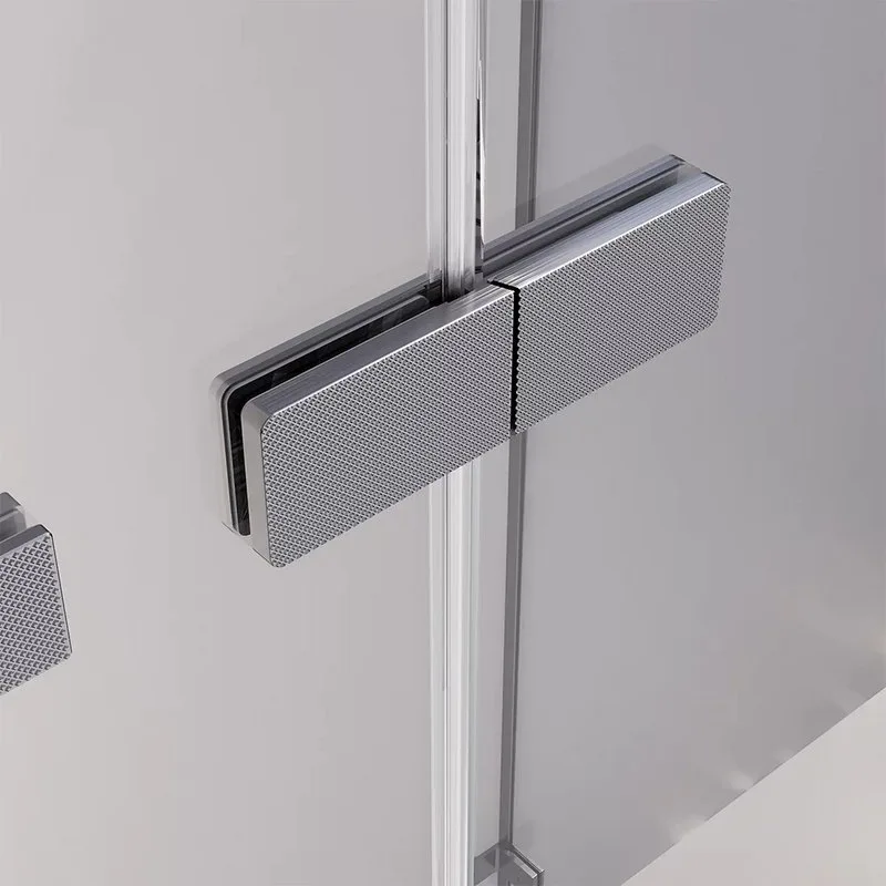 Душевая дверь в нишу Veconi Premium Alassio GR 130x200, профиль брашированный графит, стекло прозрач Sancos — официальный сайт