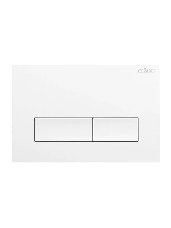 Кнопка смыва для инсталляции Cezares Движение (Slider) SLIDER-BTN-BL пластик, цвет глянцевый белый