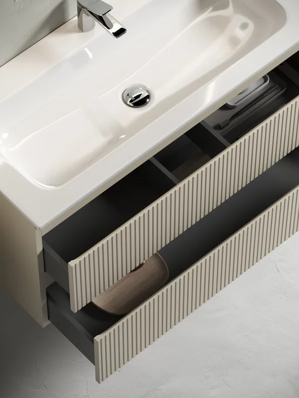 Тумба с раковиной Sancos Snob T 120 см, beige soft, раковина CN7017 Sancos — официальный сайт