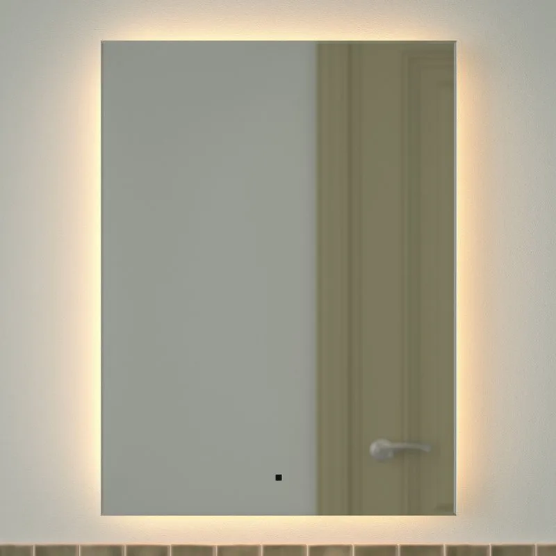 Зеркало Defesto Glow DF 2517R 60х80 с LED-подсветкой, 3000 K, инфракрасный выключатель