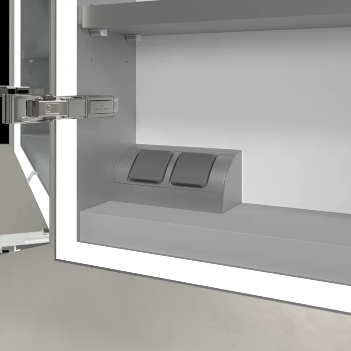 Зеркало-шкаф Villeroy & Boch My View Now A4551000 100х75 с LED-подсветкой, 6500 K Sancos — официальный сайт