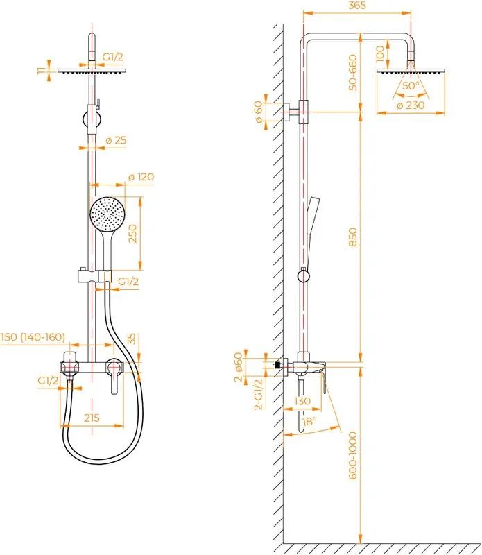 Душевая стойка RGW Shower Panels SP-31, хром Sancos — официальный сайт