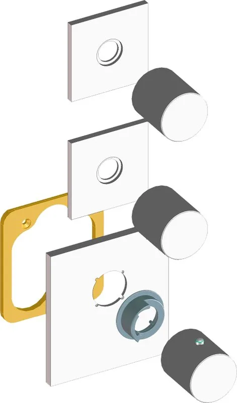 Термостатический смеситель встраиваемый Bossini OKI 2 Outlets LP Z031203 для ванны с душем, хром Sancos — официальный сайт