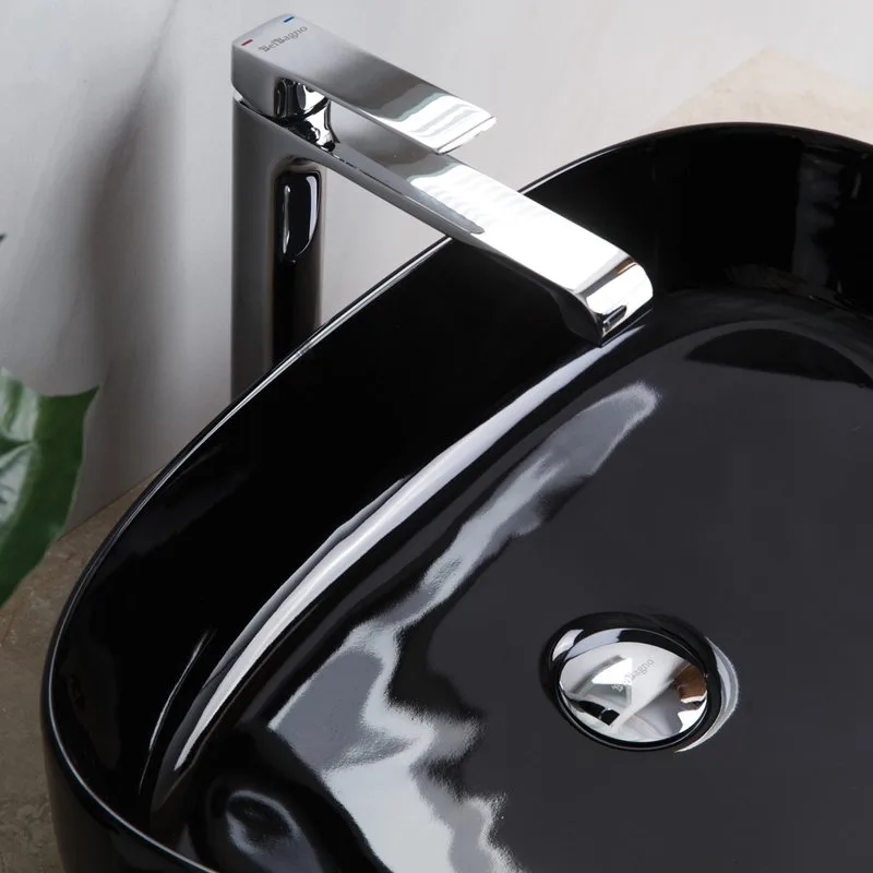 Накладная раковина BelBagno BB1435-NERO Sancos — официальный сайт