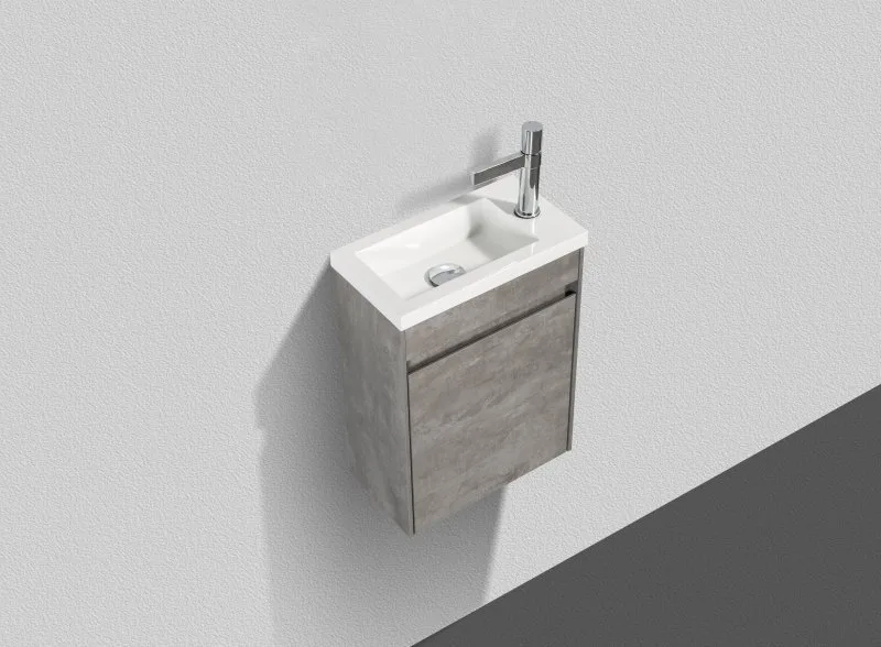 Тумба под раковину без столешницы BelBagno Pietra Mini 40 L stucco cemento Sancos — официальный сайт