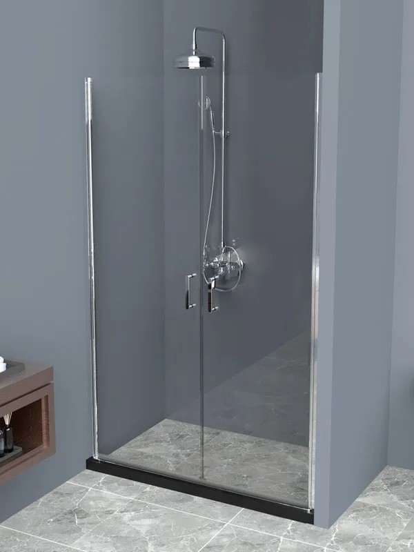 Душевая дверь в нишу BelBagno Uno B-2-110-C-Cr стекло прозрачное Sancos — официальный сайт