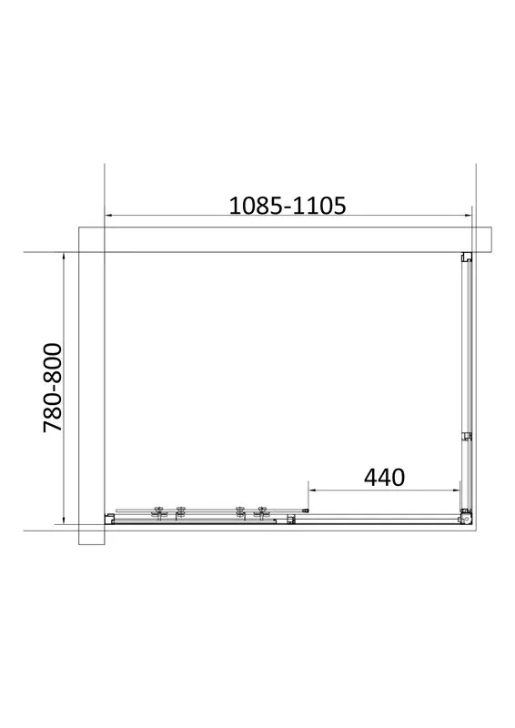 Душевой уголок Vincea Slim VSR-6SL8011CLB 110х80 см, профиль матовый черный, стекло прозрачное Sancos — официальный сайт