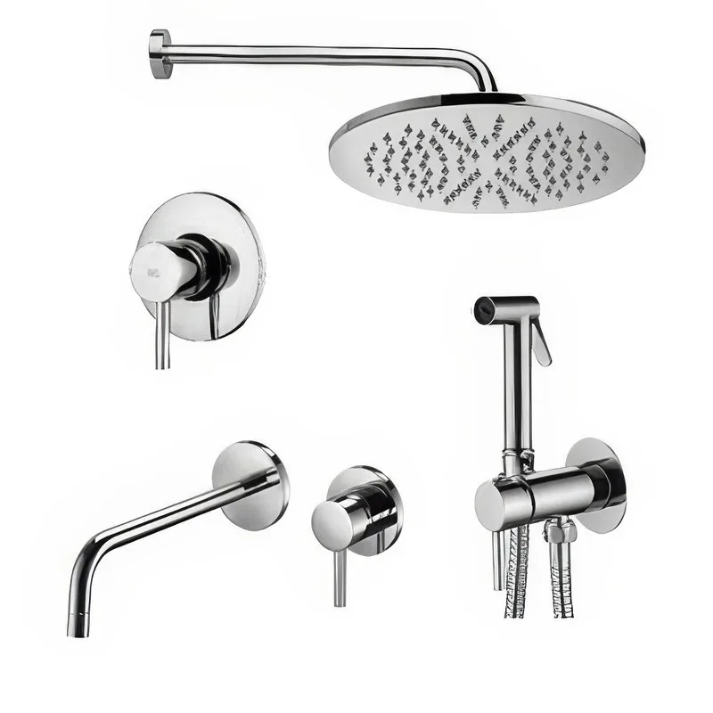 Комплект для ванной Paffoni Light KITZLIG011CR006 С ВНУТРЕННЕЙ ЧАСТЬЮ, хром Sancos — официальный сайт