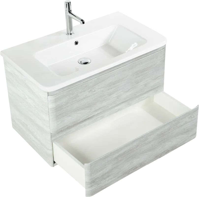 Тумба под раковину без столешницы BelBagno Albano-Cer 80 подвесная, rovere vintage bianco Sancos — официальный сайт