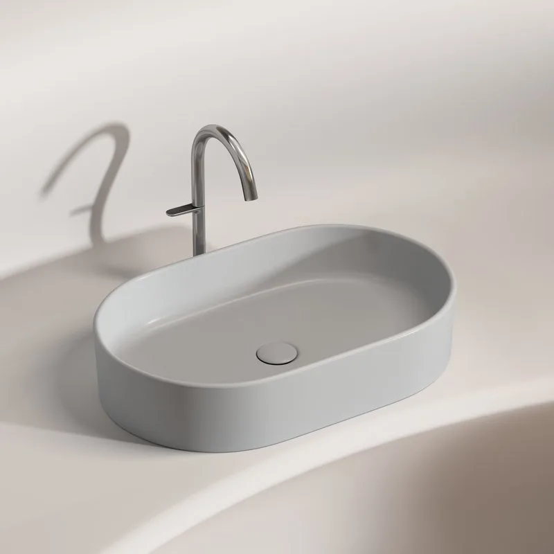 Накладная раковина Ceramicanova Element CN6048MSG серая матовая Sancos — официальный сайт