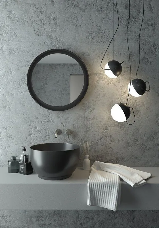 Зеркало круглое Art&Max Napoli 60 черное Sancos — официальный сайт
