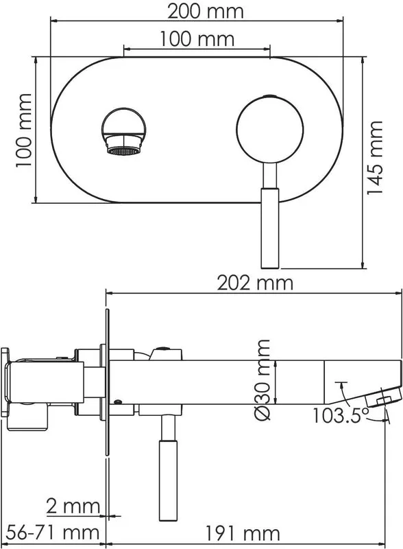 Смеситель для раковины Wasserkraft Wern 4230 С ВНУТРЕННЕЙ ЧАСТЬЮ, никель Sancos — официальный сайт