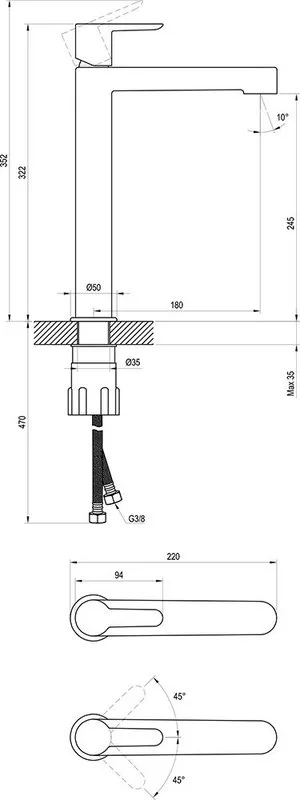 Смеситель для раковины Ravak Puri X070114 нержавеющая сталь Sancos — официальный сайт