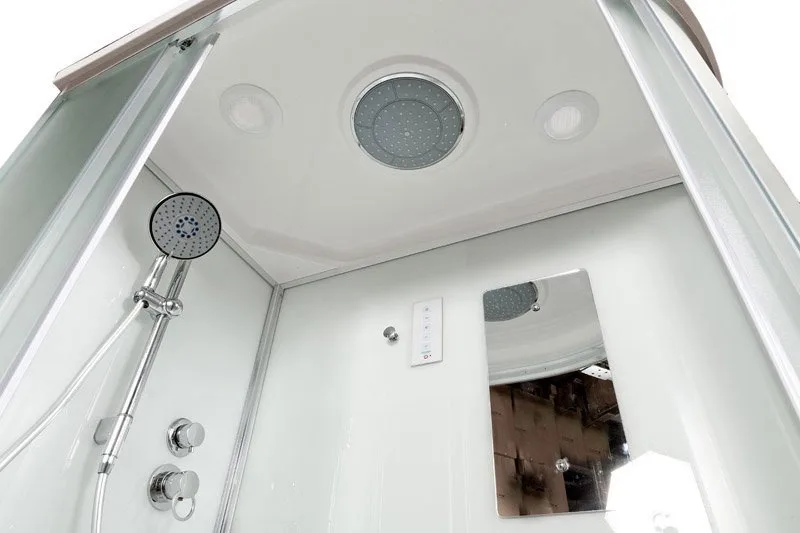 Душевая кабина DTO D272SR LED (120х80х220), средний поддон (27 см), профиль хром, стекло матовое (4  Sancos — официальный сайт