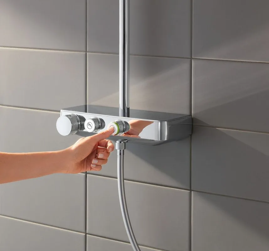Душевая стойка Grohe Euphoria SmartControl 260 Mono 26509000, с термостатом Sancos — официальный сайт