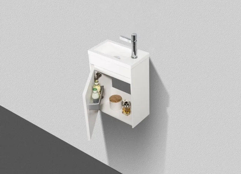Тумба под раковину без столешницы BelBagno Pietra Mini 40 L bianco lucido Sancos — официальный сайт