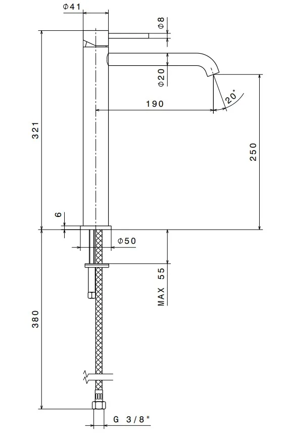 Смеситель для раковины Newform X-Steel 316 69615X.59.067, брашированная бронза Sancos — официальный сайт