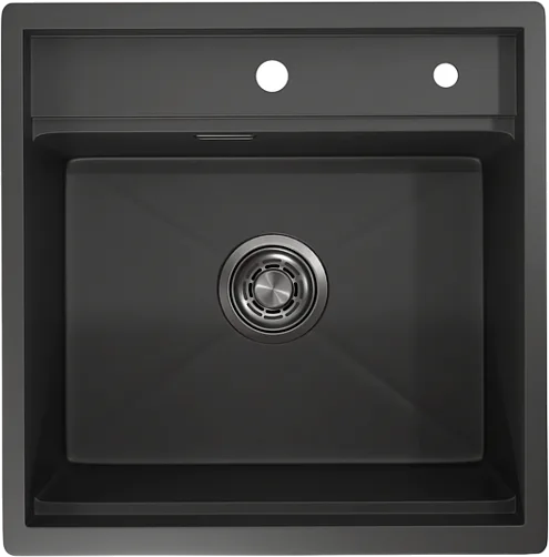 Мойка кухонная Granula Kitchen Space 5051, черный матовый Sancos — официальный сайт