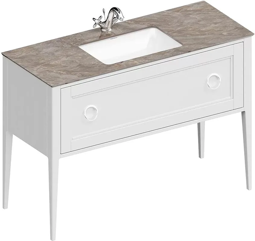 Тумба под раковину без столешницы KERAMA MARAZZI Plaza Classic Neo 120 белая матовая Sancos — официальный сайт