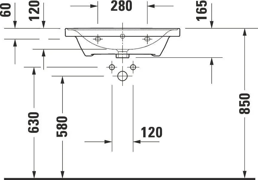Мебельная раковина Duravit D-Neo 2367650000 Sancos — официальный сайт