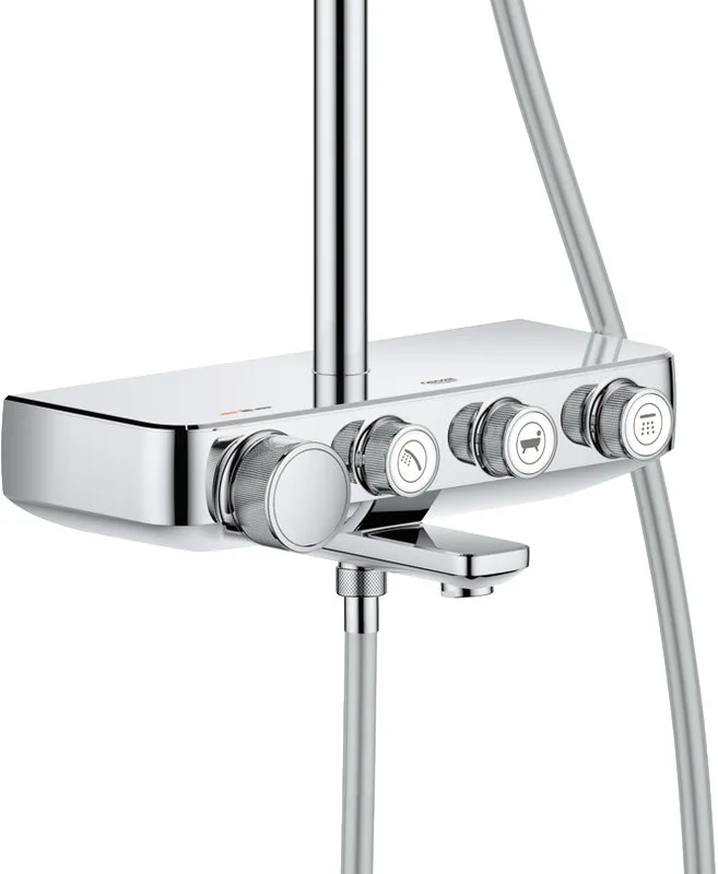 Душевая стойка Grohe Euphoria SmartControl 260 Mono 26510000, с термостатом Sancos — официальный сайт