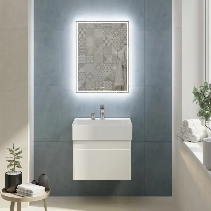 Тумба под раковину без столешницы KERAMA MARAZZI Logica 60 подвесная, белоснежная Sancos — официальный сайт