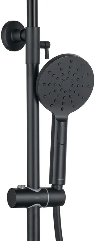Душевая стойка AQUATEK AQ2046MB, матовая черная Sancos — официальный сайт