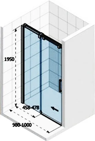 Душевая дверь в нишу Riho SZ OCEAN GU0200100 Sancos — официальный сайт