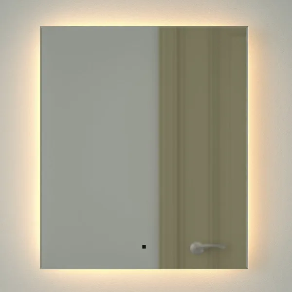 Зеркало Defesto Glow DF 2516R 60х70 с LED-подсветкой, 3000 K, инфракрасный выключатель