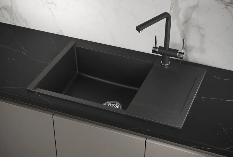 Мойка кухонная Granula Estetica 7807, черный Sancos — официальный сайт