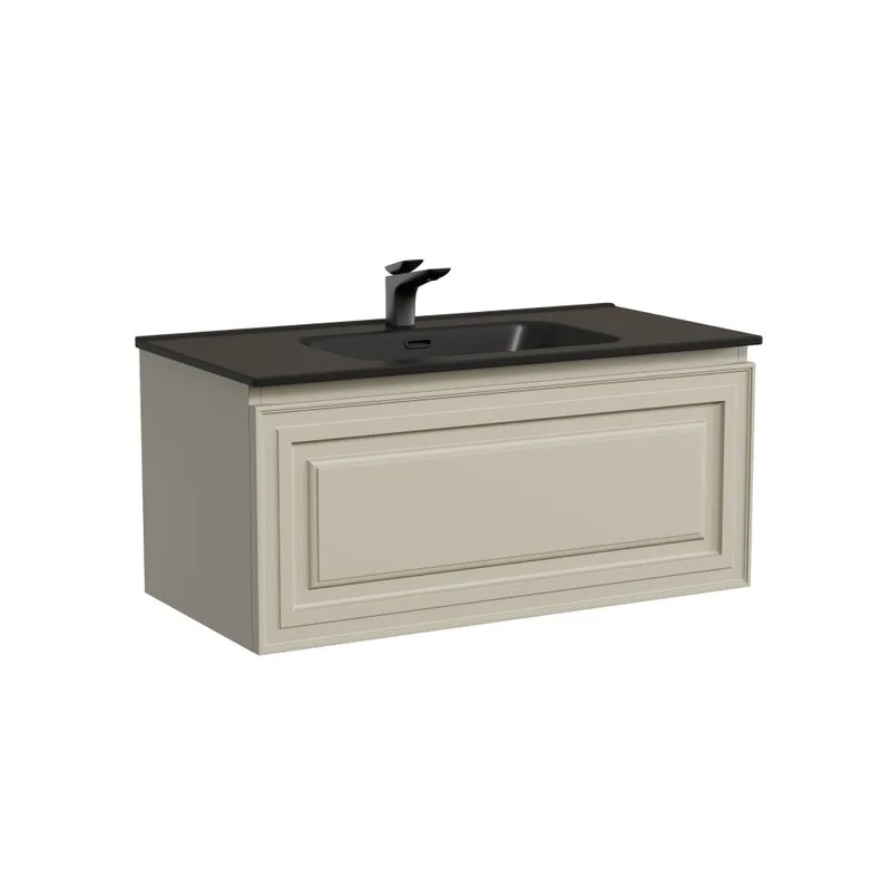 Тумба с раковиной Sancos Very 90 beige soft, раковина CN7002MB Sancos — официальный сайт