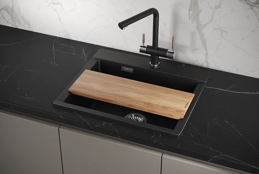 Мойка кухонная Granula Estetica 5804, турмалин Sancos — официальный сайт