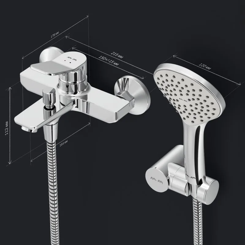Смеситель для ванны с душем AM.PM X-Joy F85A15000 Sancos — официальный сайт