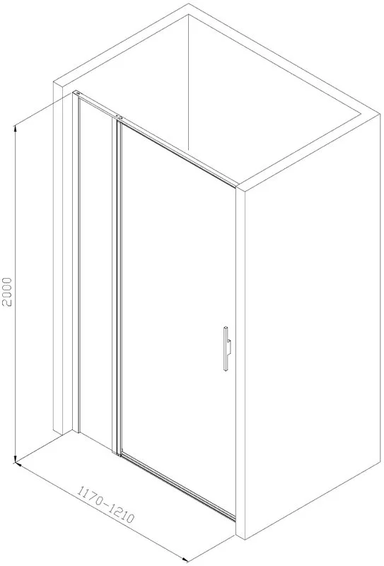 Душевая дверь в нишу Allen Brau Priority 3.31007.00 120 Cr Sancos — официальный сайт