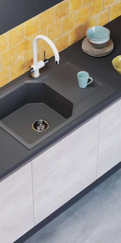 Мойка кухонная Omoikiri Yonaka 78-LB-GR leningrad grey Sancos — официальный сайт