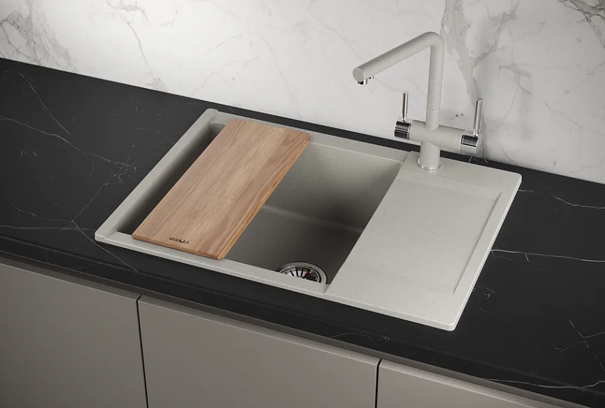 Мойка кухонная Granula Estetica 7003, базальт Sancos — официальный сайт