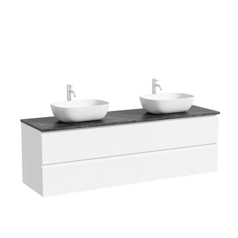 Тумба с раковиной Sancos Folk 160 bianco, столешница черный мрамор TT160A1X, раковина CN6009 Sancos — официальный сайт