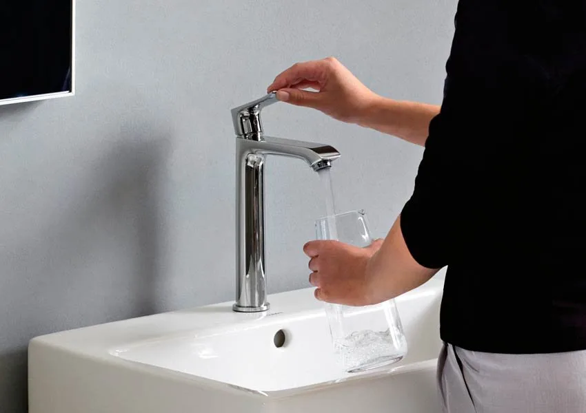 Смеситель для раковины Hansgrohe Metris 31183000 Sancos — официальный сайт
