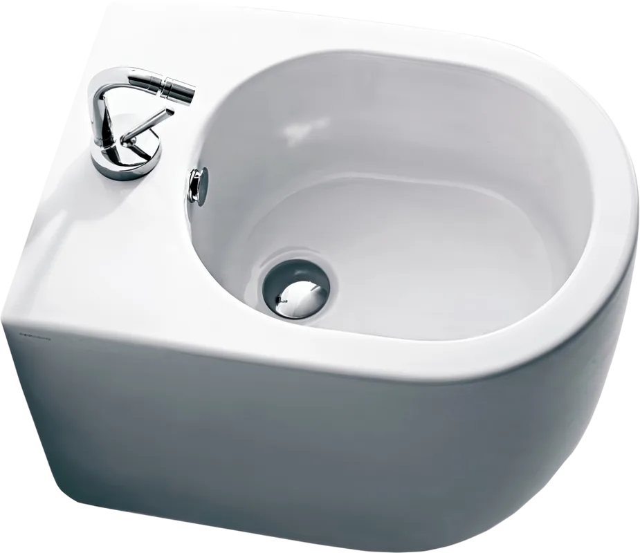 Биде напольное Kerasan Flo 312001 с креплениями Sancos — официальный сайт