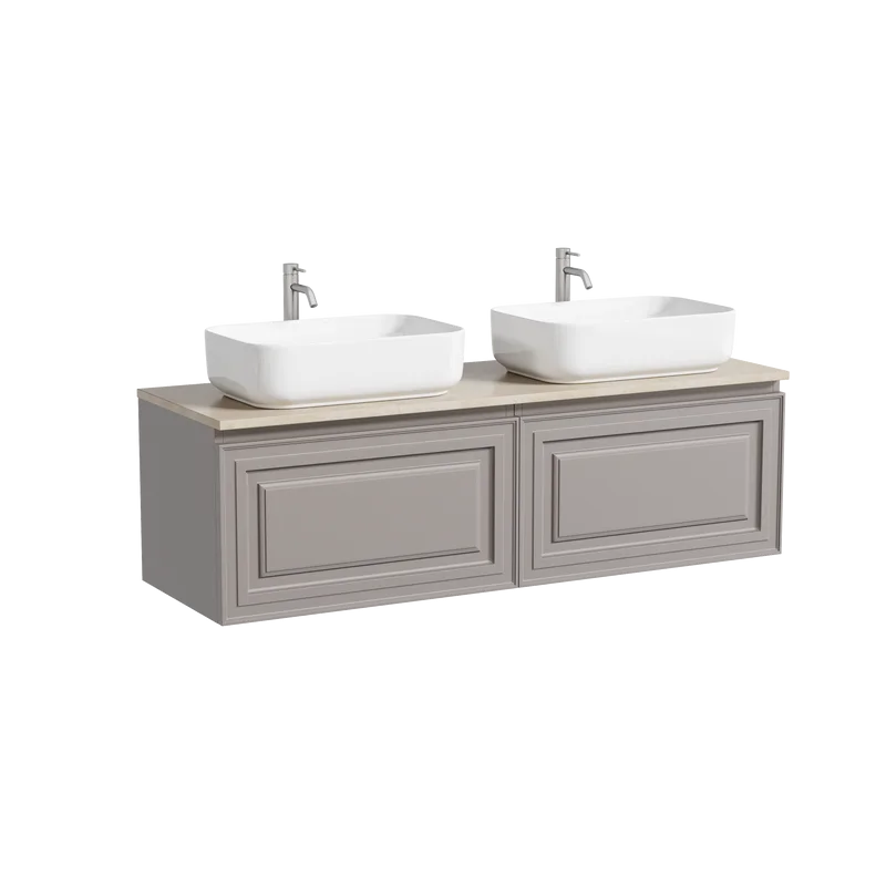 Тумба с раковиной Sancos Very 140 doha soft, столешница бежевая TT140A2X, раковина CN5043 Sancos — официальный сайт