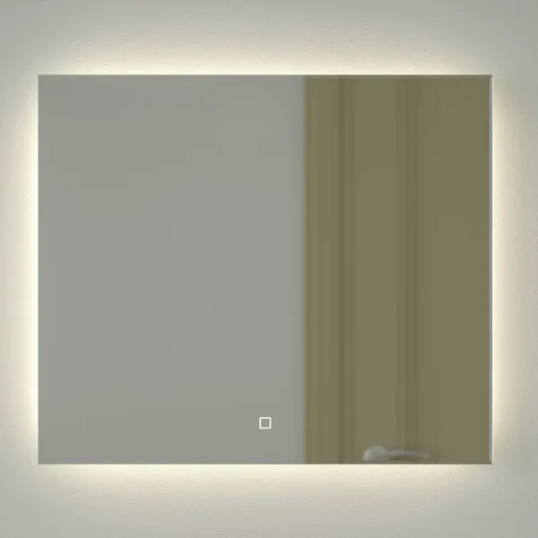 Зеркало Defesto Glow DF 2506SH 70х60 с LED-подсветкой, 4 500 K, сенсорный выключатель