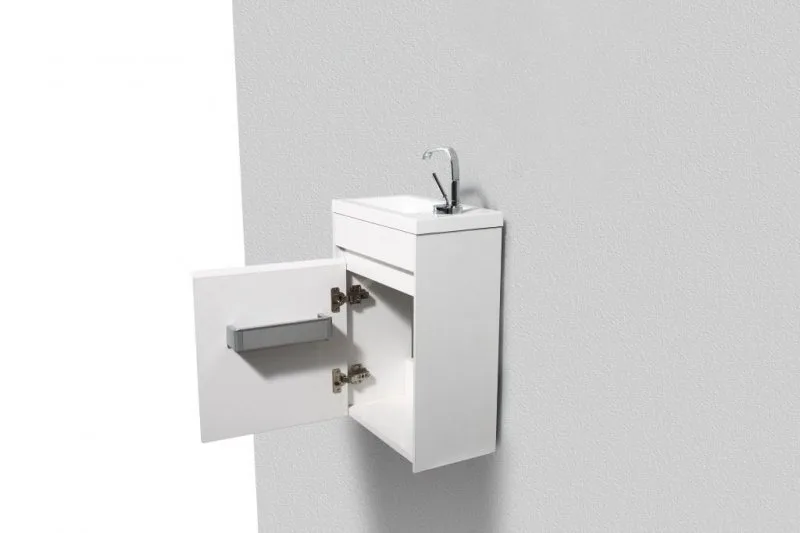 Тумба под раковину без столешницы BelBagno Pietra Mini 40 L bianco lucido Sancos — официальный сайт