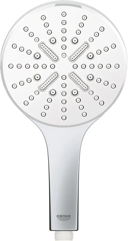 Душевая лейка Grohe Rainshower SmartActive 26574LS0 белая луна Sancos — официальный сайт