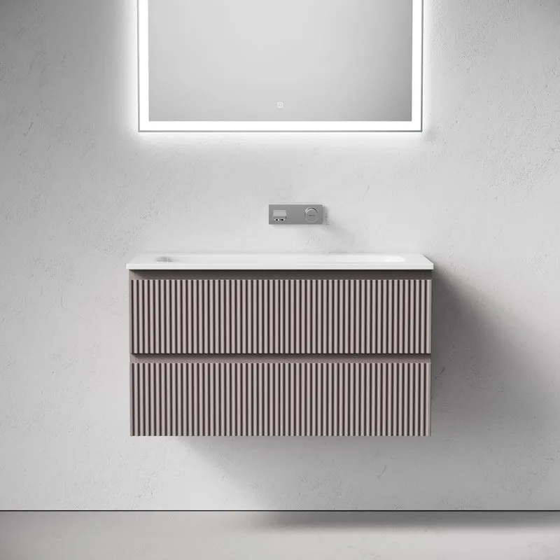 Тумба с раковиной Sancos Snob R 90 подвесная, doha soft, раковина СN7019wx Sancos — официальный сайт