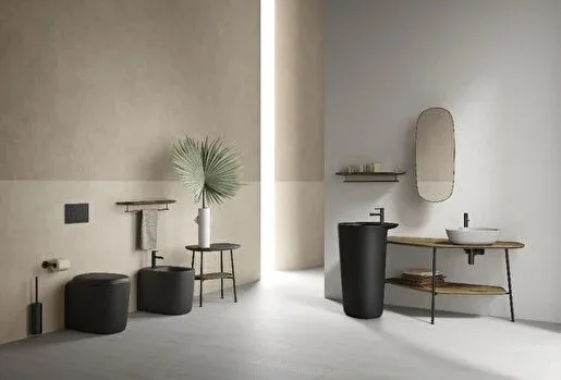 Крышка-сиденье VitrA Plural 126-483-009 с микролифтом, матовая черная Sancos — официальный сайт