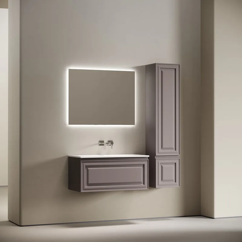 Тумба с раковиной Sancos Very 90 подвесная, doha soft, раковина СN7019wx Sancos — официальный сайт