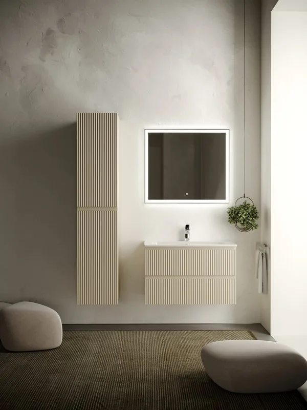 Тумба под раковину Sancos Snob R 80 подвесная Beige soft (капучино), SNR80CE Sancos — официальный сайт
