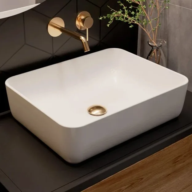 Смеситель для раковины AQUAme Siena AQM6215GG С ВНУТРЕННЕЙ ЧАСТЬЮ, глянцевое золото Sancos — официальный сайт